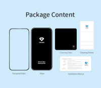 Vokamo - Protector de Pantalla de Vidrio Templado Acabado Mate 0,25mm de Alta Calidad y Ultra Claridad HD para iPhone 14 Series (iPhone 14, 14 Plus, 14 Pro, 14 Pro Max) Borde Negro y Anti Huellas - details 12