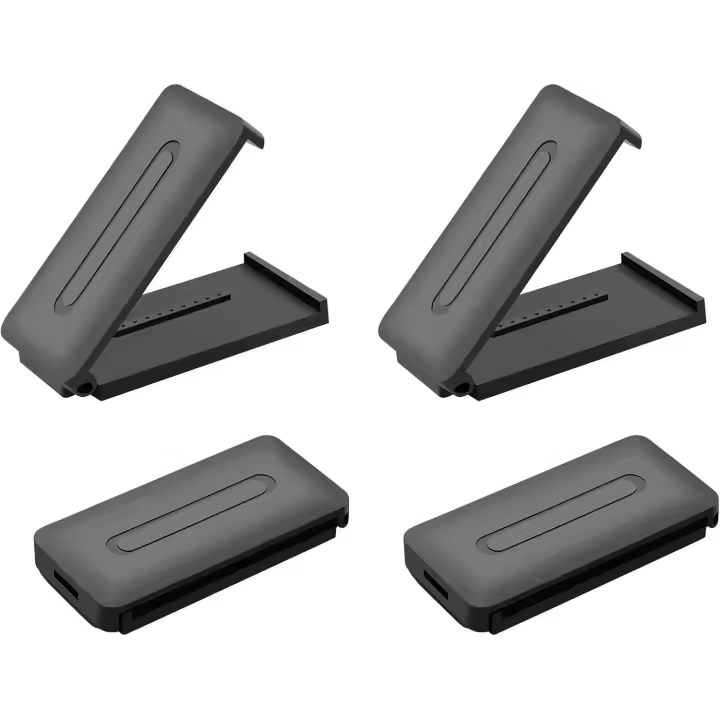 4 PCS Ajustador de Cinturón de Seguridad Automóvil, Clips de Cinturón de Seguridad Ajustables de ABS Duraderos, Hebilla de Cinturón de Seguridad Extensor Cinturon Seguridad Coche(Negro) - 1