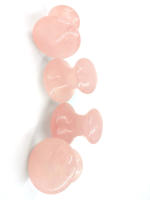 1 Pcs Piedra De Jade Rosa Natural Con Forma De Setas Para Masaje De Polvo Facial Y Ojos Pedra De Beleza Energética - details 3
