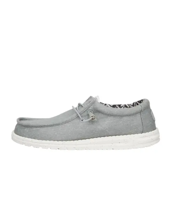 Zapatillas Hey Dude Wally Canvas Hombre Light grey - 1