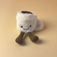 JellyCat Edición Limitada Peluche Gato Con Taza De Café Blanc Pluma Suave Juguete Para Niños Regalo Navideño Sin Etiquetas - details 3
