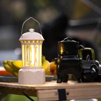 Lámpara De Camping Vintage Romana Recargable Con Gancho Luz Blanca Cálida Para Exploración Y Camping Fuente De Iluminación Emergente Diaria - details 3