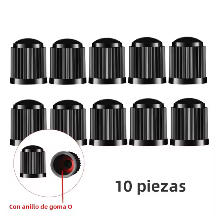10pcs Cubos De Válvula De Neumático Para Coche Motocicleta Bicicleta Accesorios Universales Antipolvo Decorativos ABS Tamaño 12.7mm - 1