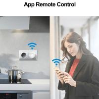 Enlace WiFi Inteligente Con Monitoreo De Energía Plugged Smart Timing Control De Voz Compatible Con Alexa Google Home Yandex Маруся - details 1