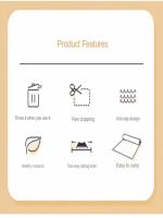 Tablero De Corte Durable De Plástico Para Cocina Tablero De Alimentos Grande Descartable Complementario Para La Mesa - details 2
