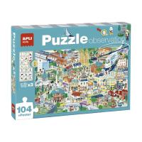 PUZZLE APLI KIDS OBSERVACION CIUDAD  104 PIEZAS + POSTER - details 0