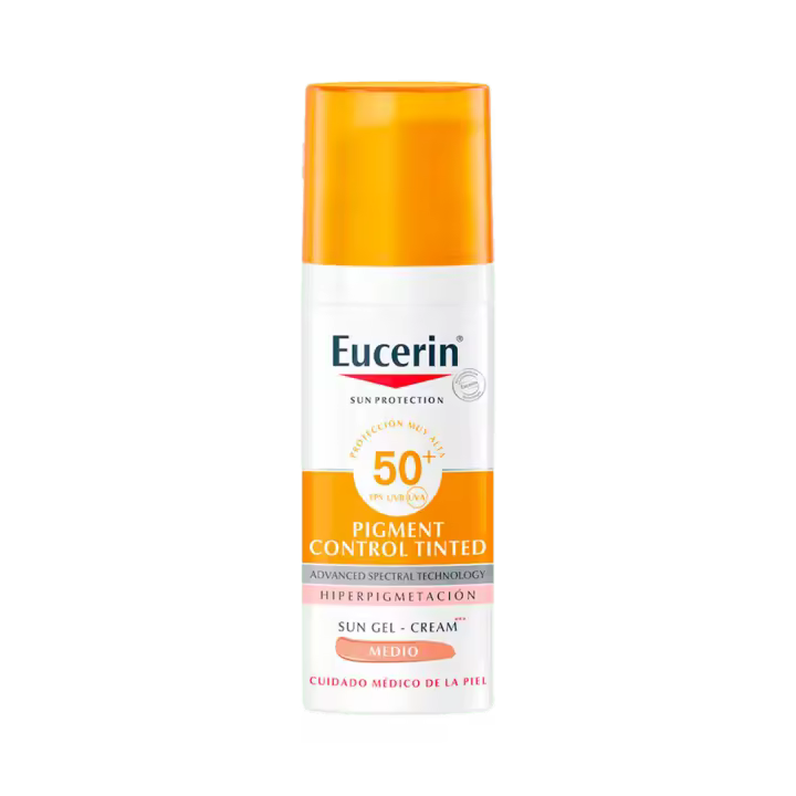 EUCERIN SUN PIGMENT FLUIDO COLOR MEDIO FPS 50+ 50 ML PK - 1