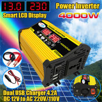 Inversor Portátil De Coche DC12V a AC110/220V 4000W Modo Onda Senoidal Modificado Con USB Transformador Para Automóvil - details 6