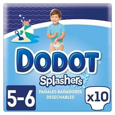 Dodot Splashers Bañador Desechable Talla 5-6 + 14 Kg 10 U - 1