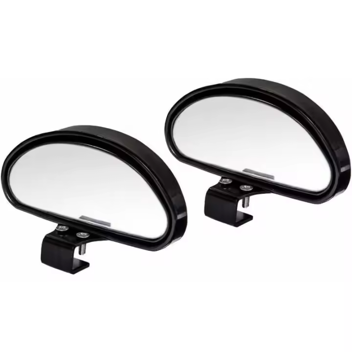 Espejo retrovisor de conducción acompañado Espejo de punto ciego Espejo de punto ciego Espejo retrovisor de conducción acompañado para todos los automóviles - Espejo convexo Ángulo ajustable (2 piezas) 150 mm 55 mm - 1