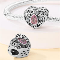 Pendiente Original De Joyería De Moda Clásica Serie Romántica Loto De Bolas S925 Plata Pura Con Zirconia Regalo DIY - details 11