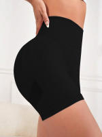 Shorts De Yoga Para Mujer High Waist Abdomen Pantalones Cortos De Running Deporte Fitness Outer Wear Material Poliéster - details 6
