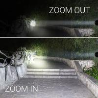Linterna LED De Alta Potencia Para Camping Torcha Con 5 Modos De Iluminación Aleación De Aluminio Zoomable Impermeable Uso Con 3 Pilas AAA - details 6
