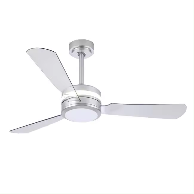 Ventilador de Techo - MARCA MIMAX - MOTOR  DC - MODELO Garbi - COLOR GRIS/plata - 18W  - 127cm 1500LM - BAJO CONSUMO - 1
