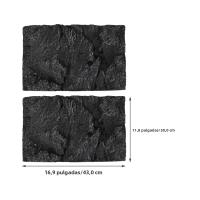 2 Pcs Fondo De Acuario 3D Para Tanque De Peces Y Terrario Adhesivo De PU Decorativo Personalizable Para Reptiles Y Tortugas - details 1