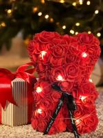 Rosa Artificial De Tedeo Para Decoración De Hogar Y Bodas Aniversarios Y Año Nuevo Sin Caja Estilo De Flor Cotton - details 21