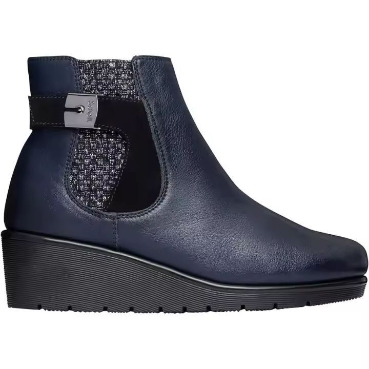 BOTÍN MUJER DR SCHOLL NIKI BUCKLE AZUL TALLA 42 CALZADO COMODO - 1