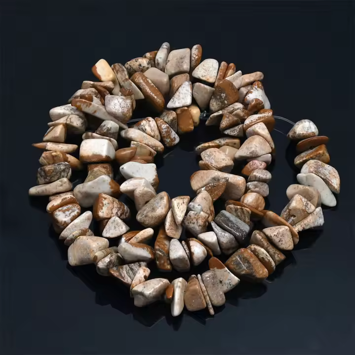 Contador De Piedras Naturales 16 Pulgadas 5-8mm Irregular Cristal Agate Gravel Para DIY Pulsera Joyería HK058 - 1