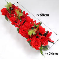 Arco De Boda Rojo Y Lily 60cm Flores Artificiales Para Decoración De Bodas Y Jardines Hechas De Seda Originaria De Zhejiang - details 9