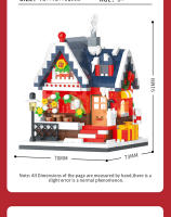 Bloques De Construcción De Modelo Arquitectónico ToylinX Serie Casa Navideña Para La Ciudad Juguete Educativo Para Niños Y Adultos Con Valor Coleccionable Regalos De Cumpleaños Y Fiestas - details 8