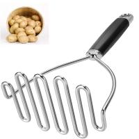 Molinillo De Papas De Acero Inoxidable Resistente Para Mashed Potatoes Frijoles Y Avocado 10.25 Pulgadas Herramienta Ecológica Para Frutas Y Verduras - details 1