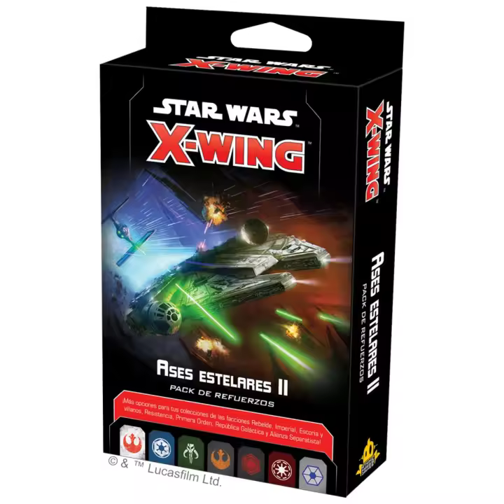 Asmodee - Star Wars X-Wing: Ases Estelares II Pack de refuerzos - 1