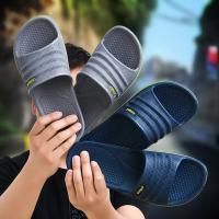 Zapatillas De Hombre Para El Hogar Y Baño EVA Antideslizantes Cómodas Y Suaves Zapatillas De Verano Para Uso Interior - details 2