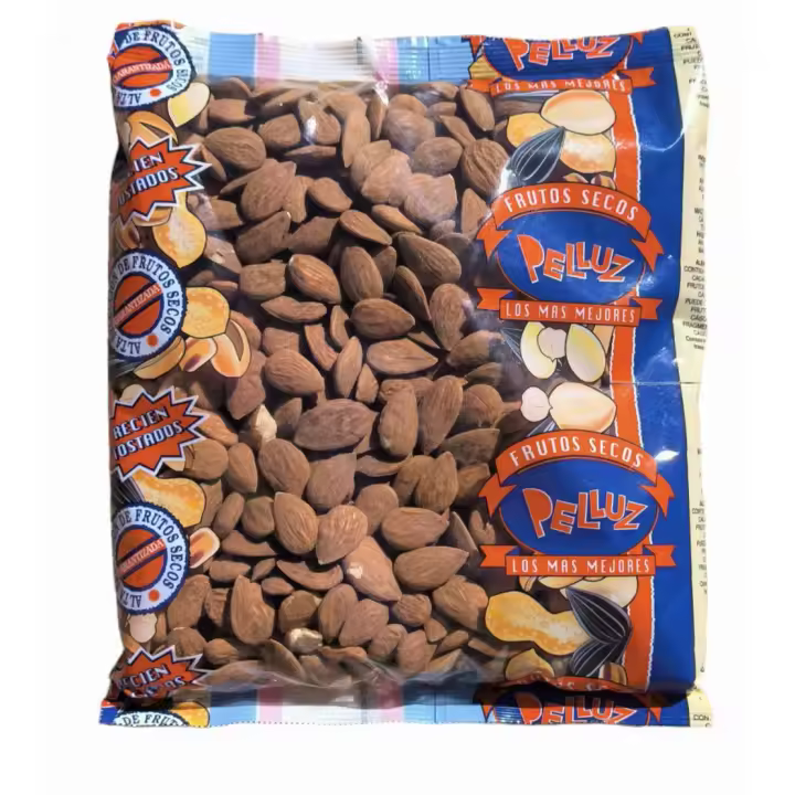 Almendras Crudas con Piel1Kg - Origen España - Marca Pelluz - 1