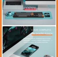 Teclado Mecánico De Juego Aigo GD110 110 Teclas Con Switch Rojo Y Cable USB Tipo-c Teclado Gamer Recargable Sin Retroiluminación - details 10