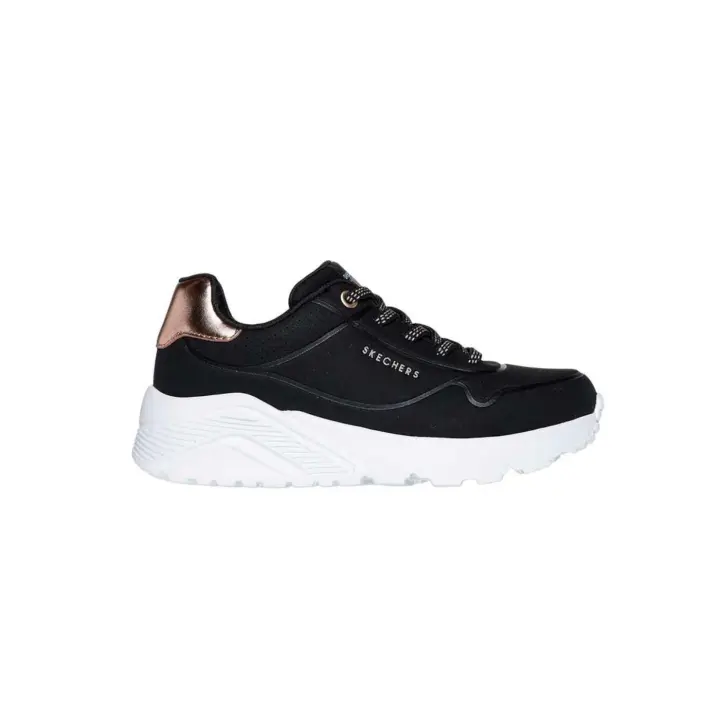 Zapatillas Skechers Uno Lite Metallic Mode Junior Negro - 1