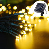 Luces Solares Para Decoración De Navidad Y Halloween Guirnalda De Hadas Exteriores 20/50/100/200 LEDs Iluminación Ambiental Para Fiesta Y Decoración Del Hogar - details 2