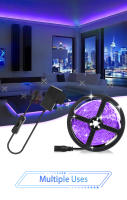 Tira De Luz UV LED 5M 300LEDs DC 12V Para Decoración De Dormitorio Y Cocina Lámpara Flexible De Desinfección Y Iluminación - details 0