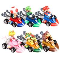 Super Mario Coche De Retroceso Verde Yoshi Donkey Kong Bowser Luigi Toad Princesa Peach Figura De Acción Juguete Anime Game Doll Regalos Para Niños - details 8