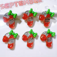 10Pcs Accesorios De Decoración Para Manualidades Y Joyería DIY Con Serie De Navidad Cartoon Resina Brillante Para Scrapbooking - details 5
