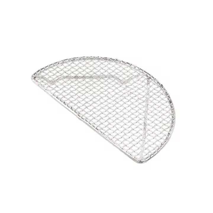 Red De Fritura Tempura Semi-circular/Circular Resistente Estilo Japonés Para Barbacoa En Acero Inoxidable Soporte Para Engrasar Alimentos - 1
