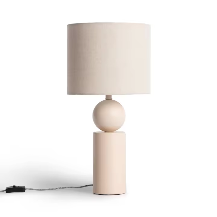 Lámpara de Mesa Cerámica Rahma Diseño Boho Chic - Ledkia - 1