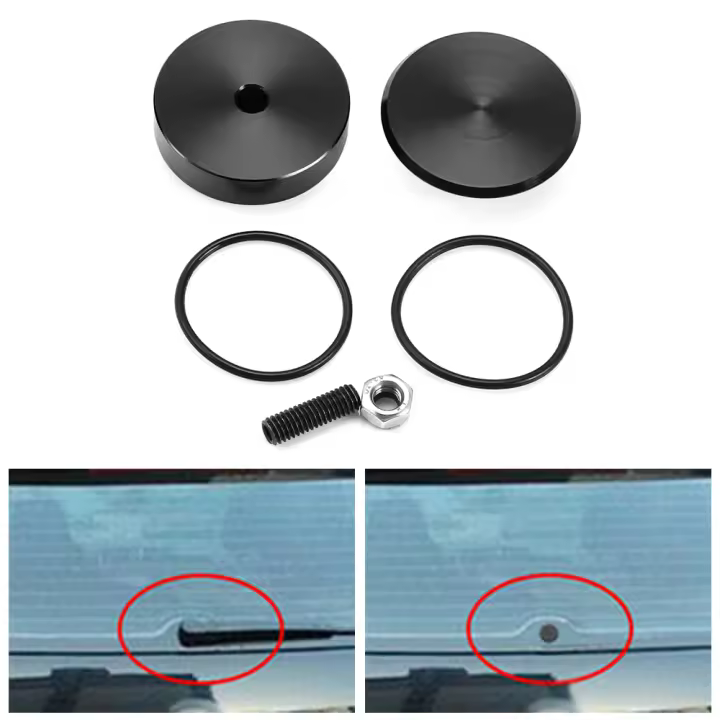 Kit De Eliminación De Limpia-Revestimiento De Aleación De Aluminio Para Coche Accesorios Universales Para Parabrisas Trasero - 1