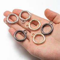 5pcs/Lote Hebilla De Anillo De Resorte Metálica Para DIY Joyería Hebillas De Cadena Conector Para Llaveros Y Manualidades - details 4
