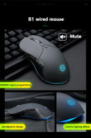 Ratón Inalámbrico INPHIC B2 Para Oficina Y Gaming Con Cable Silencioso Para PC Y Portátiles 7200 DPI 6 Botones USB - details 2