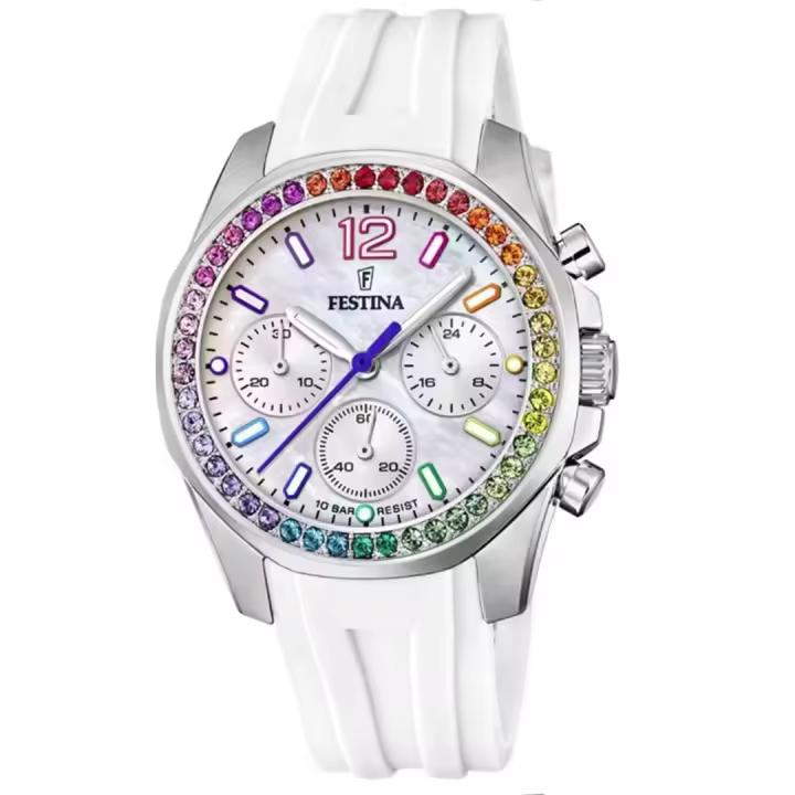 Reloj FESTINA F20610/2 Novios Collection Para Mujer Esfera Blanca - 1