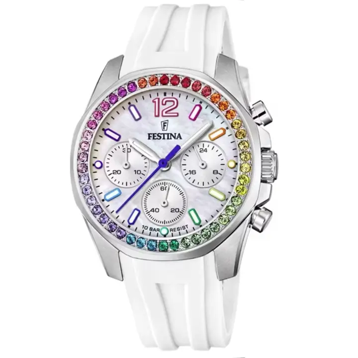 Reloj FESTINA F20610/2 Novios Collection Para Mujer Esfera Blanca - 1