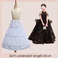 Falda Acolchada Para Niñas Con Aro Interior Blanca A-line Vestido De Baile Infantil Material Poliéster Y Acrílico - details 0