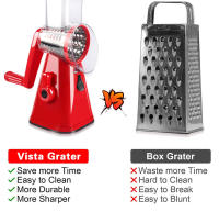 Cortador De Verduras Manual Multifuncional Rondado Giratorio Mandolina Para Patatas Queso Accesorios De Cocina Ecológico Y Resistente Al Desgaste - details 5