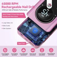 Cecodadi-Máquina Eléctrica Portátil Profesional Para Manicura Y Pedicura, Juego De Brocas Para Uñas, Herramientas Para Quitar Gel Acrílico Para Uñas, Máquina Pulidora De Uñas Eléctrica - details 6