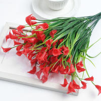 Lirio De Casa Artificial 33cm Flores Falsas Para Decoración Interior Hogar Jardín Bodas Vaso De Floración Exterior Decoración De Habitaciones - details 7
