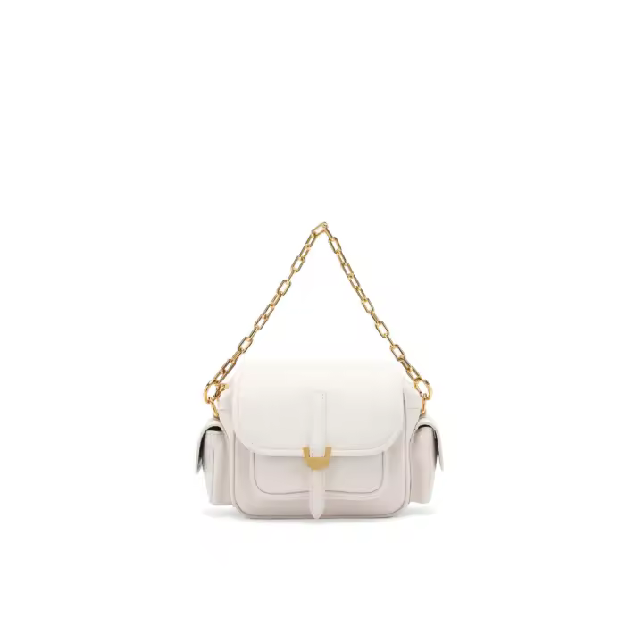 Ladybugs Campus Mini Bolsa de hombro en cuero blanco E1RFF550101 _ H14 - 1