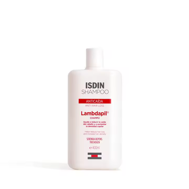 Isdin ISDIN Lambdapil Champú Anticaída 400 Ml - Reduce Caída y Aumenta Densidad Capilar - 1