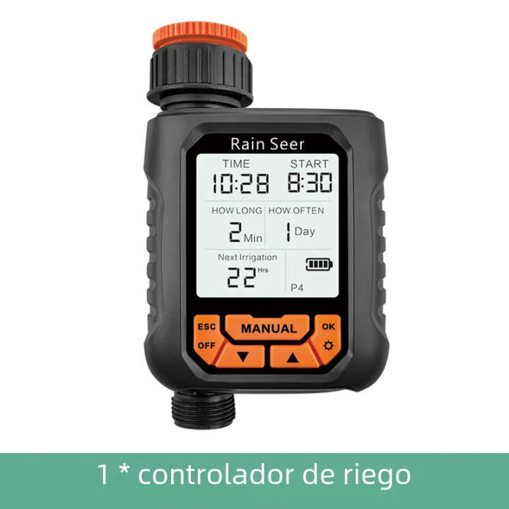 Rain Seer-Temporizador de Agua with large LCD pantalla, waterproof IP65, System de control Automático para Riego de Jardín doméstico - 1