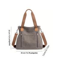 SOMY Bolso de hombro de Lona para Mujer, Bandolera multicuonal de gran capacidad, para Exteriores, a la moda - details 11