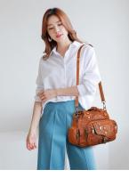 Nueva Moda Bolso De Hombro Para Mujer De Cuero Suave De Alta Calidad Marca Famosa Diseñador Bolso De Mano De Lujo Bolsos De Hombro Casual Con Decoración De Rivet - details 9